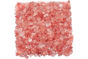 KYEYGWO 1 Pfund kleine getrommelte Chips zerkleinerte Stein, Heilung Reiki Kristall Trommelsteine für Schmuck Machen Heimtextilien