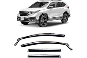 CLIM ART en Canal Deflectores de Aire para/Compatible con Honda CR-V 2018-2023 MK5 - Deflectors Ventanilla - Accesorios Coche - Derivabrisas - Deflectores de Viento - Cortavientos Ventana Coche -4ud
