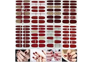 MWOOT 8 Fogli Autoadesivi Del Chiodo, Adesivi Unghie Decalcomanie, 3D Nail Sticker, Unghie Manicure le Punte Decorazioni