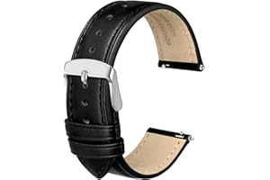 Anbeer Retro cinturini in pelle a sgancio rapido, cinturini in pelle di cavallo pazzo per uomini e donne, larghezza banda 18mm 20mm 22mm 16mm 19mm 24mm