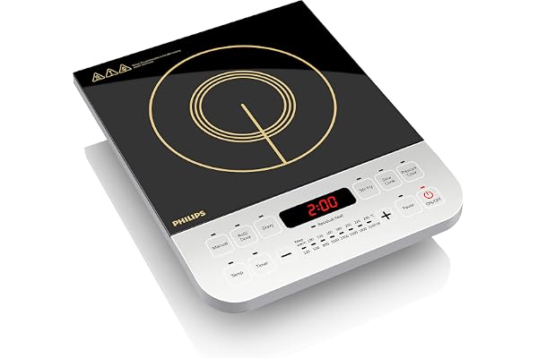 Philips Viva Collection HD4928/01 2100-Watt Induction Cooktop (Black)