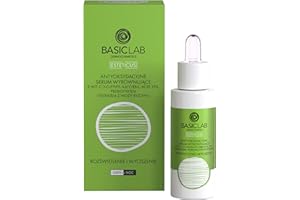 Basiclab Serum regenerujące antyoksydacyjne z 15% witaminą C 3-O- kwas askorbinowy etylowy, filtr prebiologiczny i ryżowy. Rozjaśniający i uspokajający 30 ml