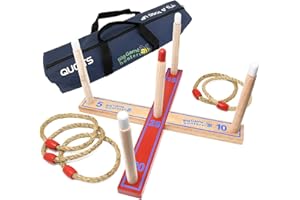 BIG GAME HUNTERS Throwing Game Quoits - Ringwurfspiel mit Tragetasche - Spiele für Kinder und Erwachsene - Ringwurfspiel, Familienspiel Besuchen Sie den Toyfel Store