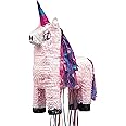 Multicolor Unicorn Pull Pinata - (55cm x 34cm) 1 Piece - Colorful Party Fun for All Ages, Perfect Celebration Accessory