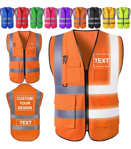 Gilet fluorescente di sicurezza per bambini con nome - Base Gilet fluorescente di sicurezza per bambini con nome - Base