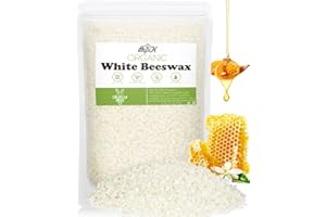 BOYUJK Weiße Bienenwachs-Pastillen 906g, Kerzenwachs für die Kerzenherstellung, Bienenwachs für Kosmetische Produkte, Bienenwachs Bio für Kosmetik für Körper, Hautpflege DIY, Lippenbalsam (Weiß)