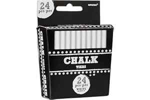 AMSCAN White Chalk Party Accessory - 24 Pcs.