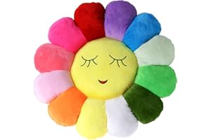 ‎LADAMI LADAMI 50,8 cm Sonnenblumen-Bodenkissen für Kinder, weiches Sitzkissen, Stuhlkissen, Sofa-Pads für Mädchenzimmer und Babyzimmer, Heimdekoration