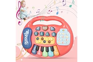 Deruaku Baby Piano Toy, Toddler Piano Keyboard Toys, Baby Music Sensory Toys, Early Development Educational Toys for 3-6 Years Old