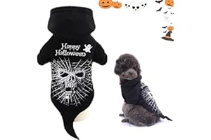 AIXIMA Hundekostüm Halloween,Haustier Hoodie Mantel,Kürbis Hund Kostüme,Katzen- und Hundekostüme für Halloween, für Welpen Kleine mittlere Hunde Katzen Chihuahua Teddy (2-3KG,M)