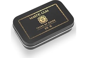 Untanas Chios Mastic Gum (50g) - 100% Naturally Grown Resin - Greek Mastic Gum - For Digestive Health & Jaw Strength - Genuine Chios Island Mastic For Jawline Gum - Small Tears