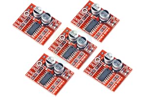 Hailege 5pcs 1.5A 2 voies L298N L298 DC Moteur Pilote Carte d’entraînement Double H Bridge PWM Step Speed Controller Driver Module