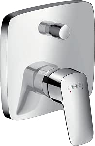 Hansgrohe Metris Bodenstehende Wannenarmatur Chrom - Für 2 Funktionen, Mit Handbrause & Schlauch