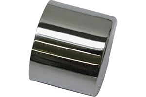 Gardinia Endkappen für Gardinenstangen, 2 Stück, Serie Chicago, Durchmesser 20 mm, Metall, Chrom, Ø 20 mm, 33177