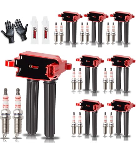 Challenger Ignition Coils; Red; Set of Six (09-10 3.5L Challenger