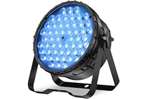 BETOPPER Foco PAR LED DMX 162W (54x3W) - Luz Escenario DJ con Control Automático/Música/DMX512,Efectos Estroboscópicos,Para Discotecas, Bodas, Bares LPC015