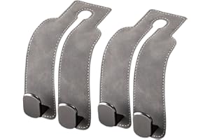 Viechoes car seat hooks 2 pezzi,Ganci per seggiolini auto,car seatback hook,porta borsa auto,car seat back storage,organizer auto,gancio per seggiolino auto,gancio per poggiatesta dell'auto (gray)