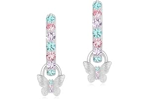 Schmuck Mädchen Kinder Schmuck Nickelfrei Hypoallergen 925 Sterling Silber mit Schmetterling Anhänger inkl. Eleganter Geschenkverpackung