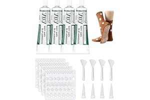 Donvuka 4 Stück Sock Stop Set, 200ml Sockenstopper Flüssig, Halbdurchsichtig Stopper für Socken, Wollsocken, Handschuhe und Teppiche