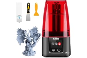 ELEGOO Mars 3 Pro Imprimante 3D LCD MSLA avec écran LCD UV Monochrome 4K Mini Purificateur d'air pour Impression 3D résine de Taille 143 * 89,6 * 175mm