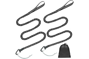 Raweao Corde de Remorquage de Vélo 3m, Corde Remorquage Velo Enfants, Sangle de Remorquage Velo pour Escalade Familiale, Barre de Traction Velo Enfant Capacité de Charge de 225kg