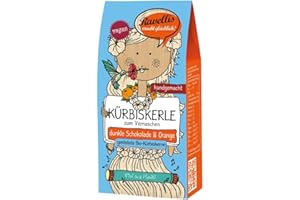 Ravellis Kürbiskerne in dunkler Schokolade mit Orange (80 g) - Bio