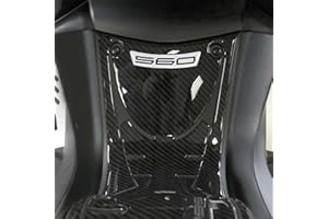 labelbike - Adhésif Résine Gel 3D Repose-Pied Avant Compatible Yamaha Tmax 560 à partir de 2020 - Carbone Argent