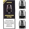 VOOPOO ARGUS Top Fill Cartridge 3 Pack Leak-Proof, TPD Version 2ml Capacity No Nicotine No Liquid (1.0 ohm)
