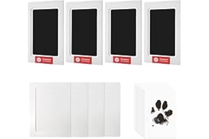 FZSECRIU 4 pièce empreinte chien，kit empreinte chien，empreinte chat，kit empreinte bebe，kit empreinte chat，empreinte main pied bebe，kit pour empreinte animaux，empreinte bebe