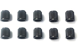 AoE Performance 10 x Black Plastic Dust Valve Caps Bike Car Tyre Van Covers Seal Air Motorcycle