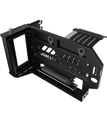 LINKUP - AVA5 Armour PCIE 5.0 Riserkabel [40cm (Totale lengte 44cm)] RTX5090 RX9070 GPU Klaar | x16 128GB/s Snelheid | Compatibel met PCIe 4.0 & WRX80/WRX90E | Rechte Hoek, Zwart