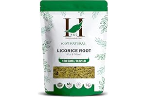 H&C HERBAL INGREDIENTS EXPERT H&C Korzeń lukrecji (cięty i przesiany) – opakowanie 100 g | składnik herbaty ziołowej | herbata sypka