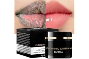 CAPPUVINI Lip Lightening Scrub Balm, Lip Scrub Balm Lightening Brightening Dark/Smoker Lips 20g Dark Lips Lightening Treatment Lip Balm Scrub, Lip Lightening Cream for Dark Lips for Women and Men 0.7 Fl Oz