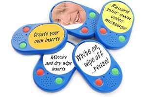 Talking Products, Voice Pads, Voice Recorders, 40 Seconds Recording, Pack of 5, Ideal Educational Resource for Speaking & Listening Activities and Independent Living Aids