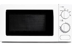 Haden 17l Microwave Oven - 700W Microwave, 6 Power Levels, 30 min Timer - Easy To Use and Clean - Defrost, Express Cooking - Small and Affordable White Microwave