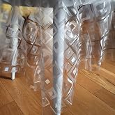 Home Direct Transparent PVC Tablecloth, Oilcloth Tablecloth, Table Protector, Rectangular 140 x 240 cm