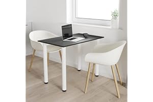 AKKE 70x60 | Stół Do Jadalni z Białymi Nogami - Kuchenny i Biurowy | Antracyt