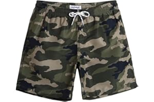 MaaMgic Pantaloncini da Bagno da Uomo Asciugatura Veloce Costume da Bagno per Surf sulla Spiaggia Multi-funzioni Allenamento casa con Fodera in Mesh con Fodera in Mesh