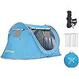 Easy Pop Up Tent 2-4 Person Waterproof - Pop-Up Camping Tents Automatic Tent Throw Pop Up Instant Flip Pop Tent for Camping,by ZOAMKE