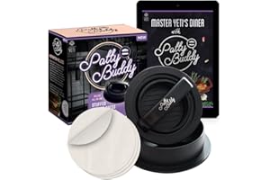 PATTY BUDDY New! Deluxe Stuffed Burger Press with 60 Free Burger Papers & Exclusive Gourmet Recipe eBook, All in 1 Burger Maker, Slider Press & Hamburger Patty Press, BBQ Grilling & Gourmet Kitchen Tool