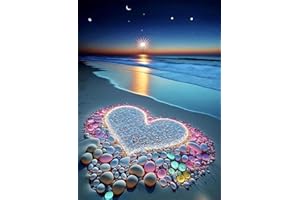 Alluring Kit de Pintura Diamante, DIY Diamond Painting Kit Completo 5D Pintura Diamante Kit para Principiantes Bordado Punto de Cruz Painting para Adultos Niños Decoración pared Hogar 30x40cm