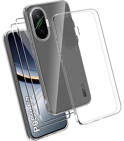 ILING Ganzkörper-Schutzhülle Für Xiaomi Poco F7 5G – Transparent, Stoßfest Mit Integriertem Displayschutz