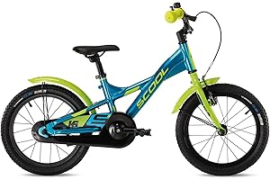 ‎S’COOL S'COOL XXlite Kinderfahrrad | 16 und 18 Zoll Fahrrad für Kinder und Jugendliche | Fahrrad für Jungen mit sportlicher Sitzposition | Kinderfahrrad mit hochwertigen Komponenten