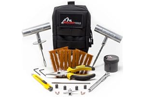 Boulder Tools - Compact Tyre Repair Kit with Molle Storage Bag | Universal Tyre Plug Set | Fits UTV, ATV, Truck, Motorcycle, Overlanding Equipment or RV