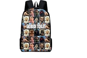 Didabon 35cm Skibidi Toilet Wiki Travel Backpack Cover Waterproof Oxford Cloth Travel Bag Adjustable Shoulder Strap for School