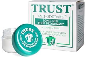 Trust Foot Deodorant | Long-Lasting Odour Prevention | Effective for 3-6 Days | Suitable for Any Sports and Physical Activity | Aluminium Free