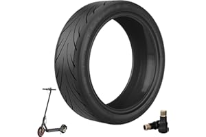 OUXI roues de rechange sans chambre à air de 10 pouces pour pneus en caoutchouc Ninebot G30 Max/G30D Tubeless, roues de 60/70-6,5 pouces, pneus de rechange hautement élastiques pour scooter
