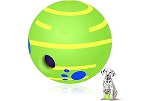 SIKARAAM Dog Ball Interactive Dog Toys Ball Giggle Ball for dogs Durable Dog Ball Funny Squeaky Dog Ball for Small and Medium Breeds Dogs 3.46"