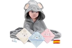 Baby Wonders® Capa de Baño para Bebé con Capucha, Bata Infantil, Albornoz Para Niños, Batin Niños, Albornoz Bebe, Bata Niña Casa, Albornoz Polar. Bata Piscina, Bata Toalla Niños