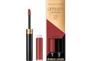 Max Factor - Lipfinity Lip Colour - Rossetto Lunga Durata e Gloss Idratante con Applicazione Bifase - Nuance 070 Spicy- 2.3 ml e 1.9 g